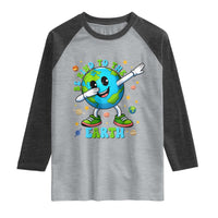 Be Kind To The Earth Raglan Shirt Cute Environmental Awareness Earth Day