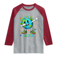 Be Kind To The Earth Raglan Shirt Cute Environmental Awareness Earth Day