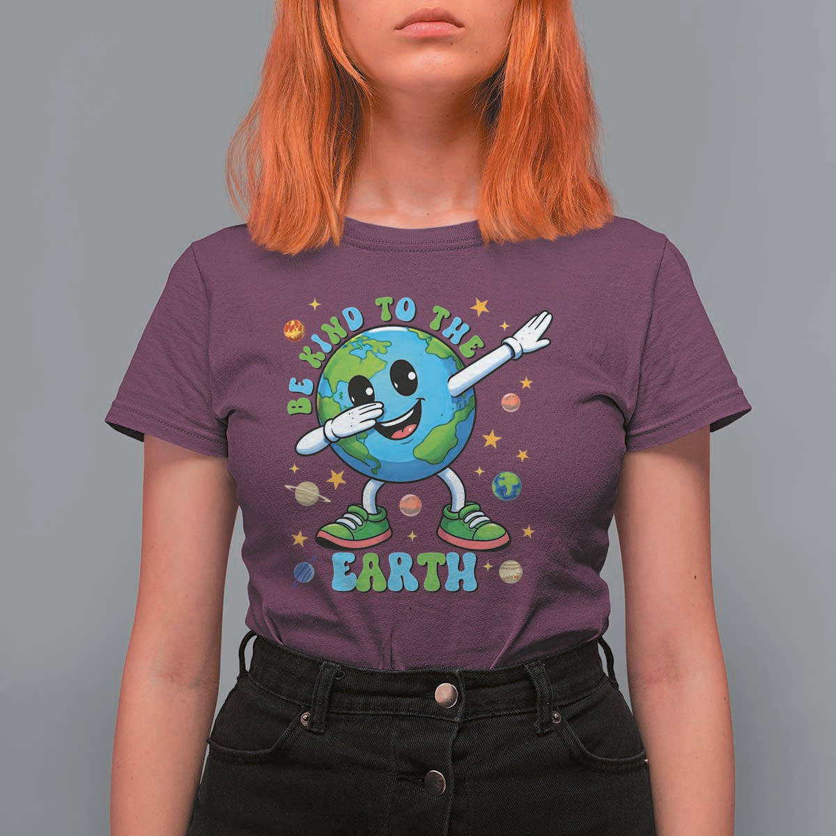 Be Kind To The Earth T Shirt For Women Cute Environmental Awareness Earth Day