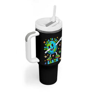 Be Kind To The Earth Tumbler With Handle Cute Environmental Awareness Earth Day