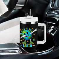 Be Kind To The Earth Tumbler With Handle Cute Environmental Awareness Earth Day