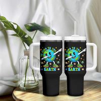 Be Kind To The Earth Tumbler With Handle Cute Environmental Awareness Earth Day
