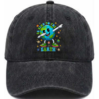 Be Kind To The Earth Washed Cotton Baseball Cap Cute Environmental Awareness Earth Day