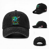 Be Kind To The Earth Washed Cotton Baseball Cap Cute Environmental Awareness Earth Day