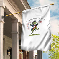 250th Anniversary USA Garden Flag Funny Patriotic Frog USA Independence Day