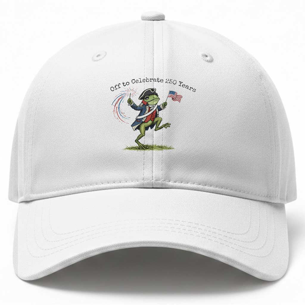 250th Anniversary USA Baseball Cap Funny Patriotic Frog USA Independence Day