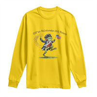 250th Anniversary USA Long Sleeve Shirt Funny Patriotic Frog USA Independence Day