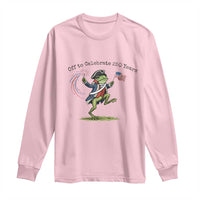 250th Anniversary USA Long Sleeve Shirt Funny Patriotic Frog USA Independence Day