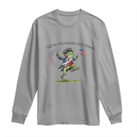 250th Anniversary USA Long Sleeve Shirt Funny Patriotic Frog USA Independence Day