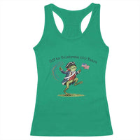 250th Anniversary USA Racerback Tank Top Funny Patriotic Frog USA Independence Day