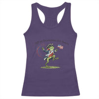 250th Anniversary USA Racerback Tank Top Funny Patriotic Frog USA Independence Day