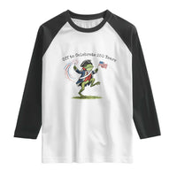 250th Anniversary USA Raglan Shirt Funny Patriotic Frog USA Independence Day