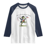 250th Anniversary USA Raglan Shirt Funny Patriotic Frog USA Independence Day