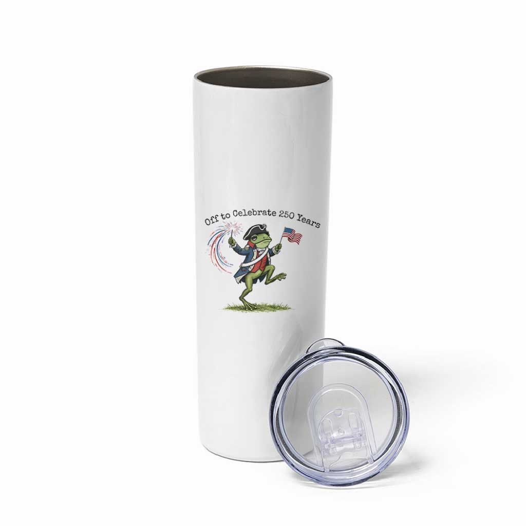 250th Anniversary USA Skinny Tumbler Funny Patriotic Frog USA Independence Day