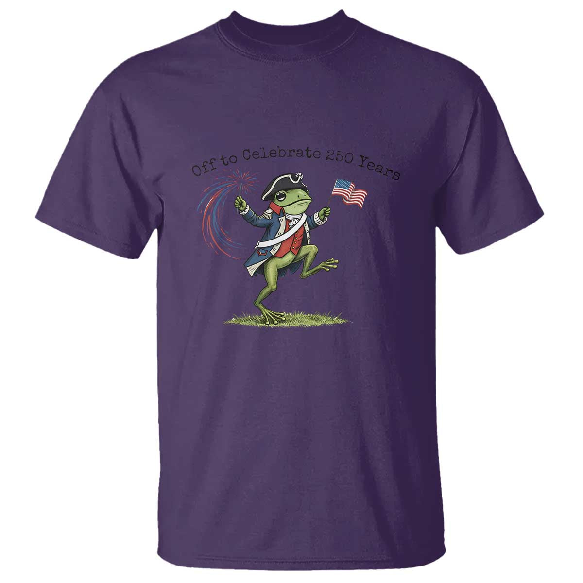 250th Anniversary USA T Shirt Funny Patriotic Frog USA Independence Day