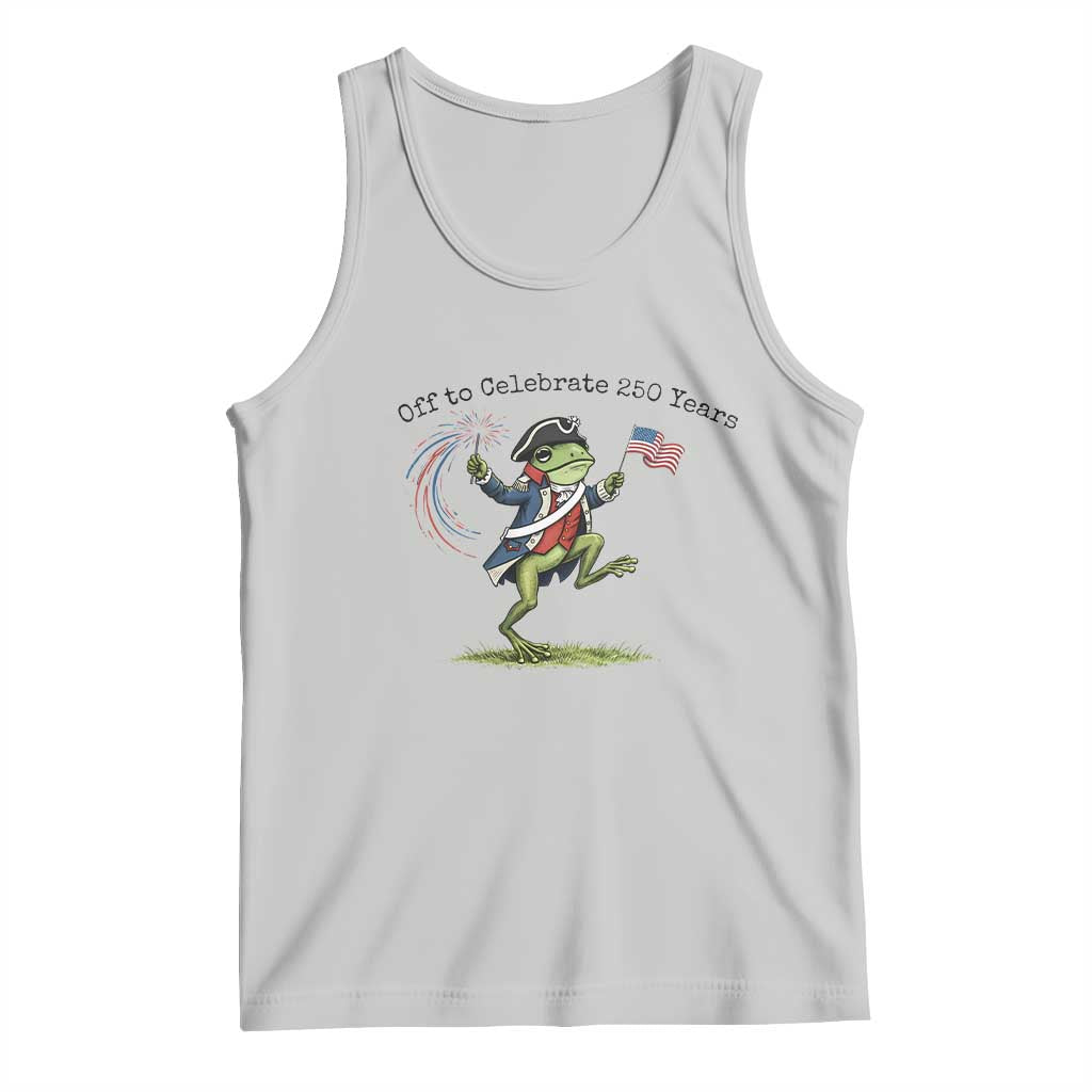 250th Anniversary USA Tank Top Funny Patriotic Frog USA Independence Day