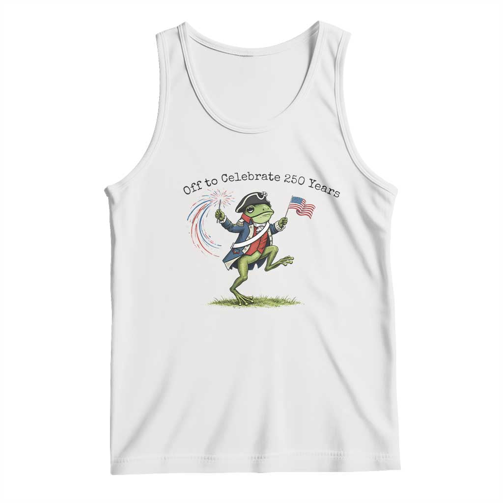 250th Anniversary USA Tank Top Funny Patriotic Frog USA Independence Day