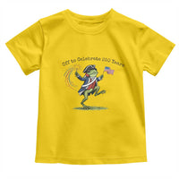 250th Anniversary USA Toddler T Shirt Funny Patriotic Frog USA Independence Day