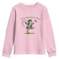 250th Anniversary USA Youth Sweatshirt Funny Patriotic Frog USA Independence Day