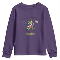 250th Anniversary USA Youth Sweatshirt Funny Patriotic Frog USA Independence Day