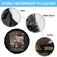 USA 250th Anniversary Spare Tire Cover America 1776-2026 Patriotic Eagle Liberty Bell