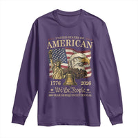 USA 250th Anniversary Long Sleeve Shirt America 1776-2026 Patriotic Eagle Liberty Bell