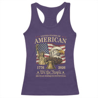 USA 250th Anniversary Racerback Tank Top America 1776-2026 Patriotic Eagle Liberty Bell