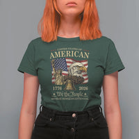 USA 250th Anniversary T Shirt For Women America 1776-2026 Patriotic Eagle Liberty Bell