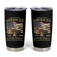 USA 250th Anniversary Tumbler Cup America 1776-2026 Patriotic Eagle Liberty Bell