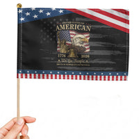 USA 250th Anniversary Patriotic Handheld Flag America 1776-2026 Patriotic Eagle Liberty Bell