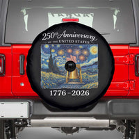 USA 250th Anniversary Spare Tire Cover Liberty Bell 1776–2026 Patriotic American Flag Starry Night