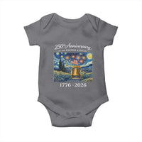 USA 250th Anniversary Baby Onesie Patriotic Liberty Bell 1776 2026 American Flag Starry Night
