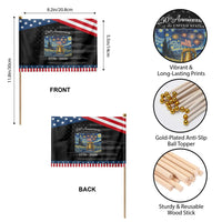 USA 250th Anniversary Patriotic Handheld Flag Liberty Bell 17762026 Patriotic American Flag Starry Night TS14