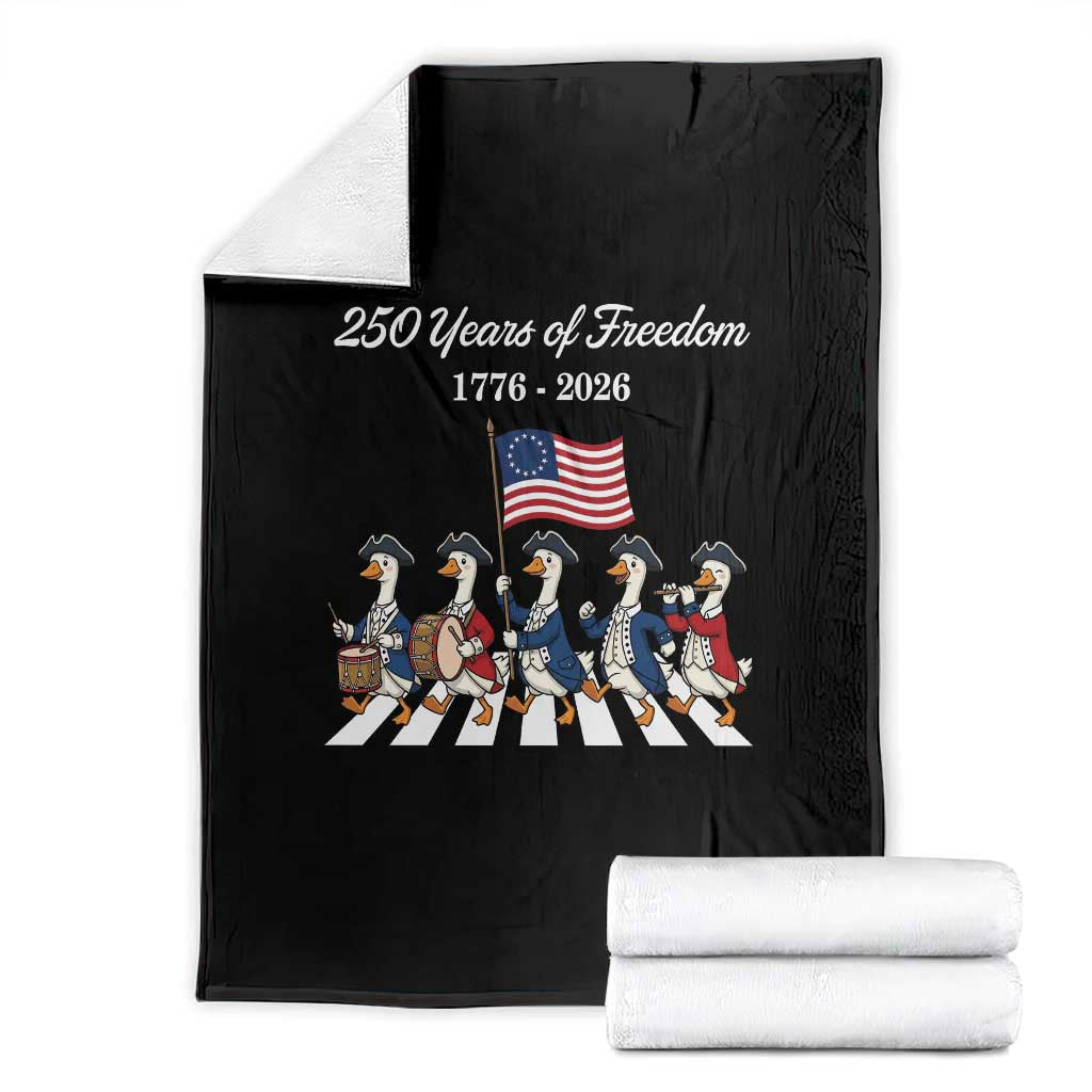 250 Years Of Freedom Throw Blanket Silly Goose Patriotic 4th of July