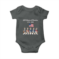 250 Years Of Freedom Baby Onesie Silly Goose Patriotic 4th of July