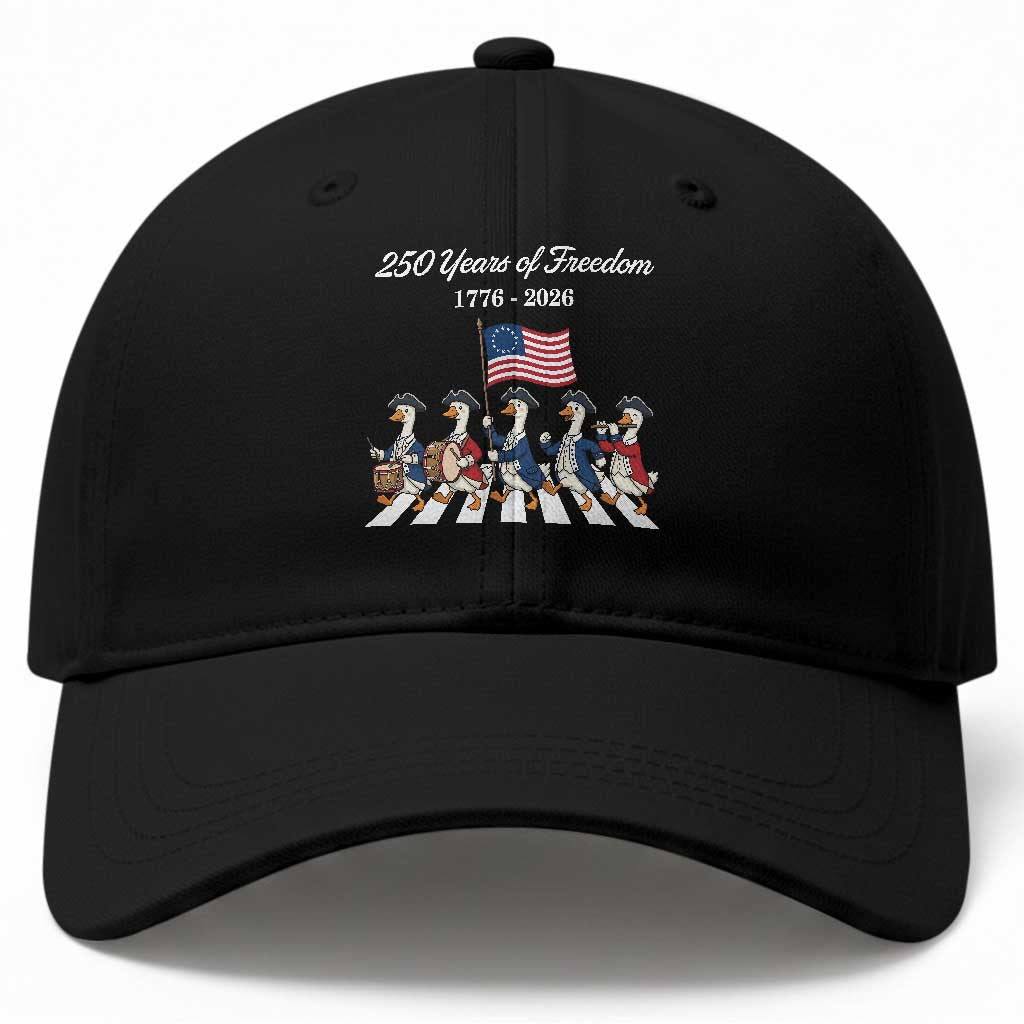 250 Years Of Freedom Baseball Cap Silly Goose Patriotic 4th of July