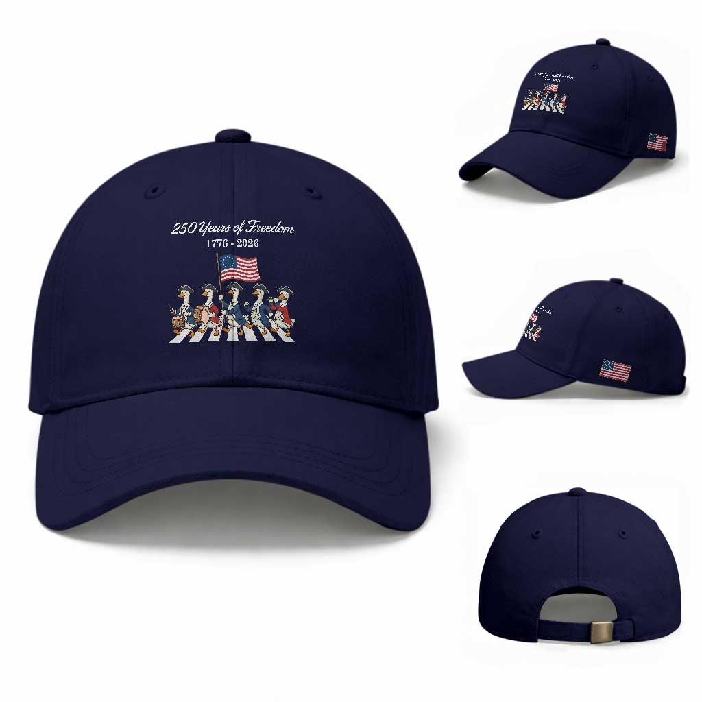 250 Years Of Freedom Baseball Cap Silly Goose Patriotic 4th of July