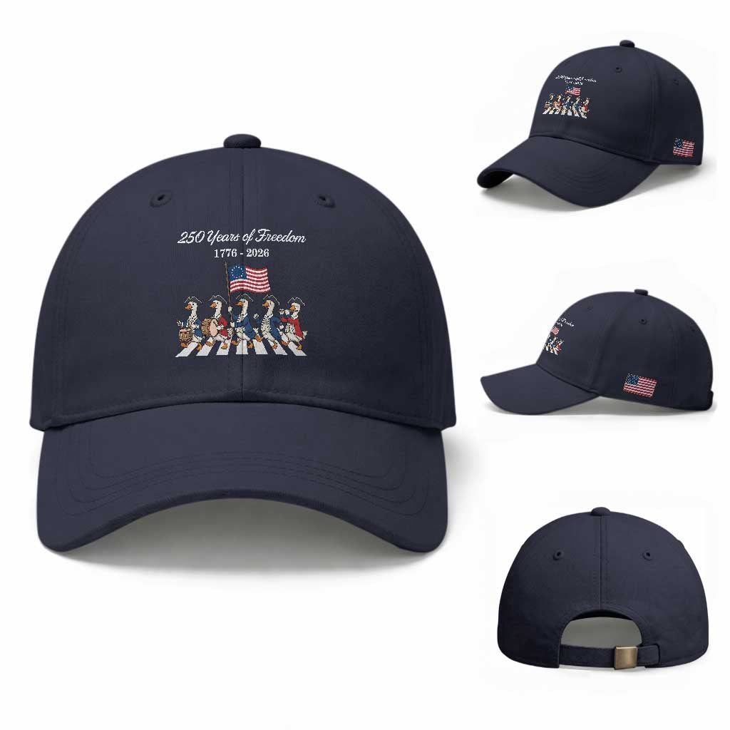 250 Years Of Freedom Baseball Cap Silly Goose Patriotic 4th of July