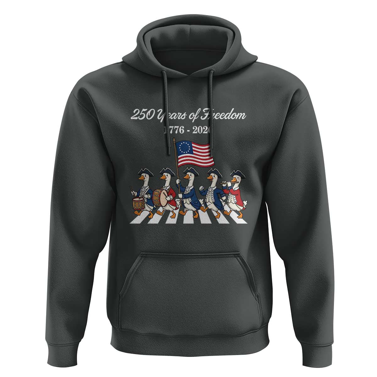 250 Years Of Freedom Hoodie Silly Goose Patriotic 4th of July