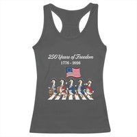 250 Years Of Freedom Racerback Tank Top Silly Goose Patriotic 4th of July