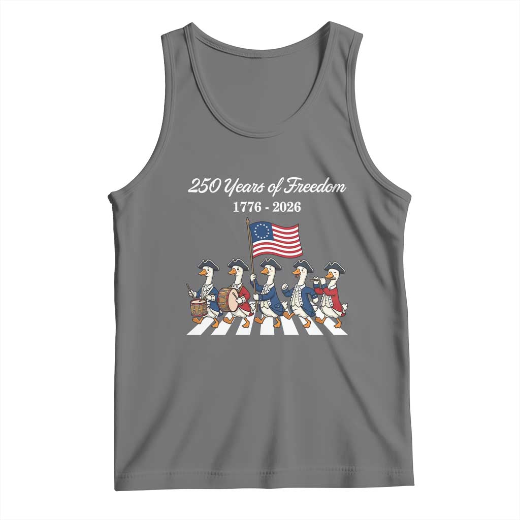 250 Years Of Freedom Tank Top Silly Goose Patriotic 4th of July