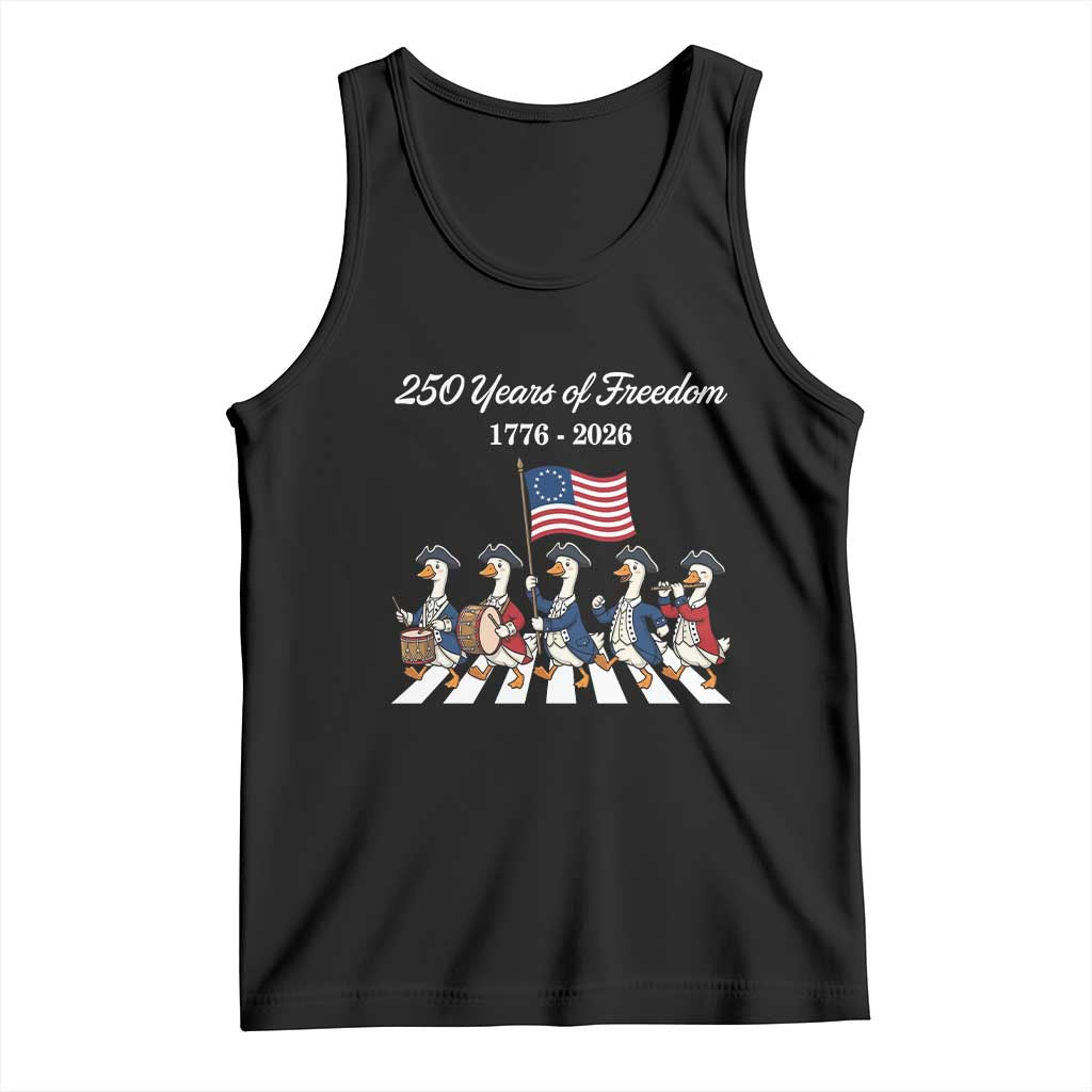 250 Years Of Freedom Tank Top Silly Goose Patriotic 4th of July