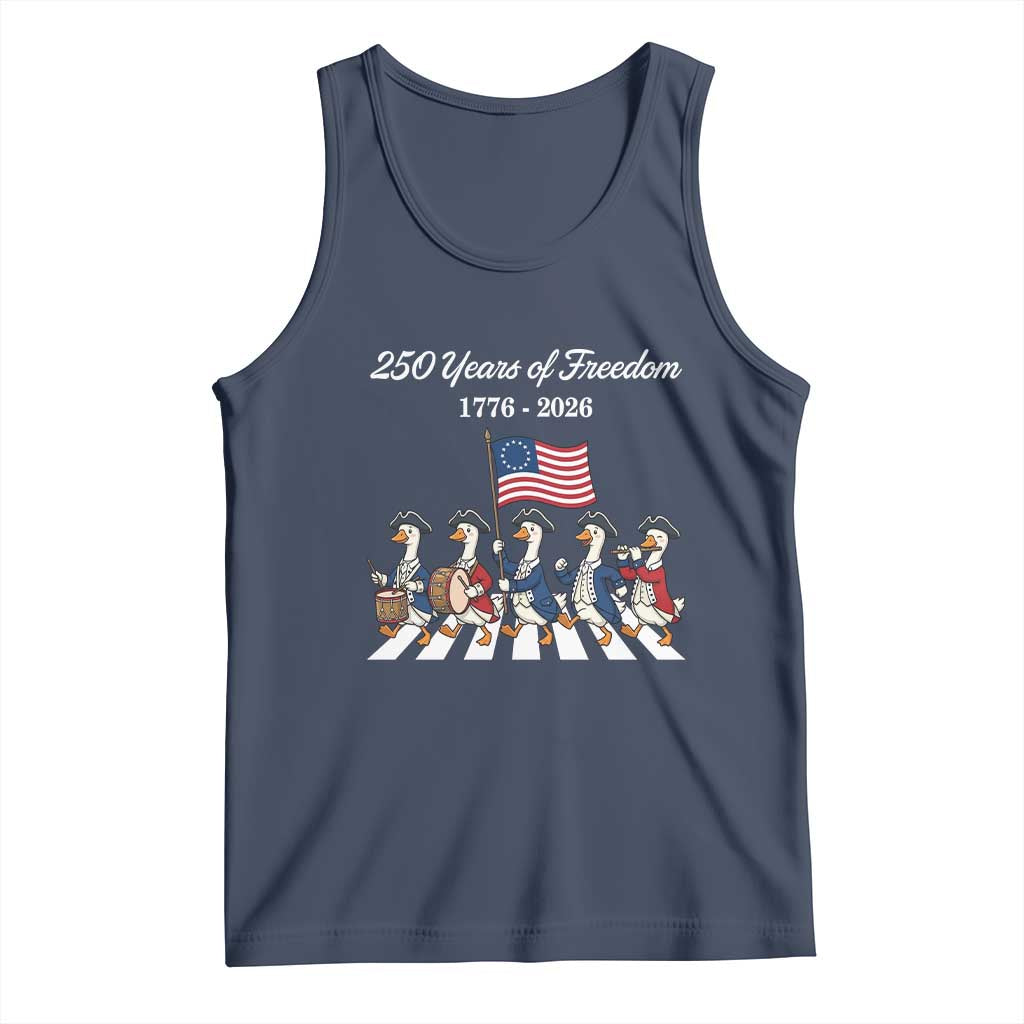 250 Years Of Freedom Tank Top Silly Goose Patriotic 4th of July