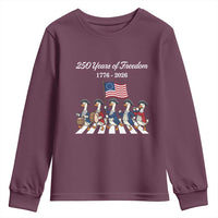 250 Years Of Freedom Youth Sweatshirt Silly Goose Patriotic 4th of July