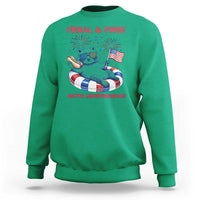 Feral & Free Funny Raccoon 4th of July Sweatshirt 250 Years Of Freedom