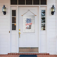 250th Anniversary USA Garden Flag Patriotic Raccoon American Flag 4th of July