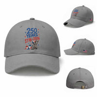 250th Anniversary USA Baseball Cap Patriotic Raccoon American Flag 4th of July