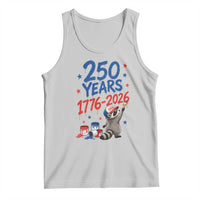 250th Anniversary USA Tank Top Patriotic Raccoon American Flag 4th of July