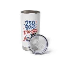 250th Anniversary USA Tumbler Cup Patriotic Raccoon American Flag 4th of July