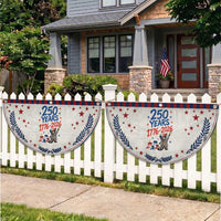 250th Anniversary USA Patriotic Fan Flag Funny Raccoon American Flag 4th of July